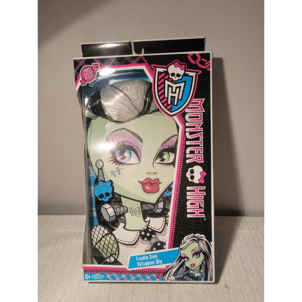MONSTER HIGH FRANKIE STEIN VOLTAGEOUS‎ WIG COSTUME DRESS UP ACCESSORY NEW IN BOX